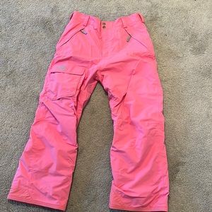 Pink XL girls northface snow pants. Wore once or twice. Great condition.